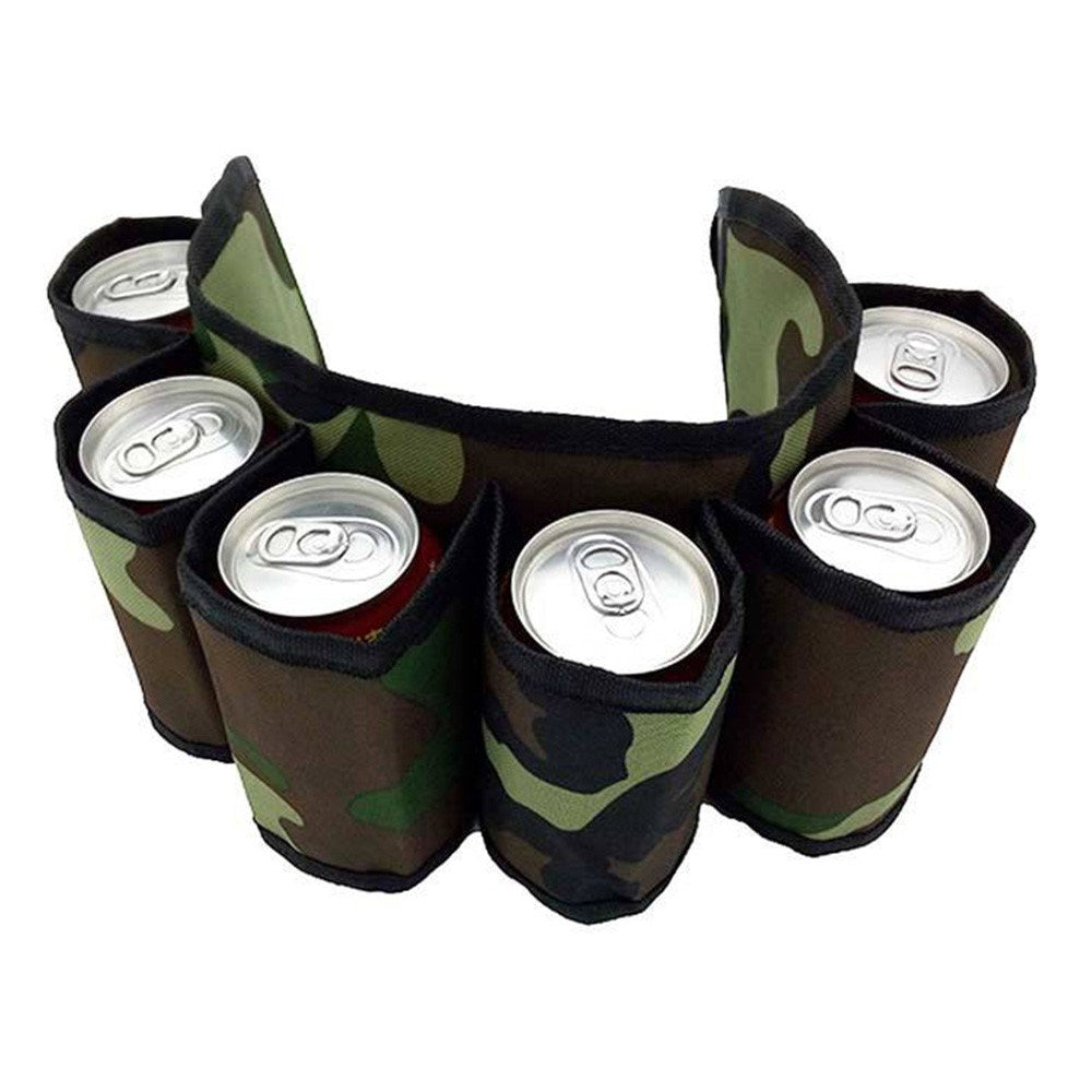 Belt Bag for Cans - 6 Compartments - Camouflage