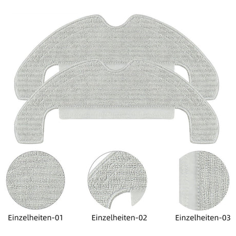 Mop cloth for Dreame D10 Plus Gen 2 Robot Vacuum Cleaner - Gray