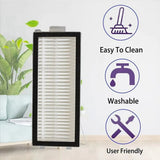 2 pcs Vacuum Filters for Roborock G30 Space / Saros Z70 Robot Vacuum – White