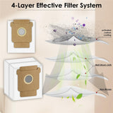 Vacuum Bag for iRobot Roomba Combo / 105 / 205 / 405 Plus / 505 Plus Robot Vacuum Cleaner - White