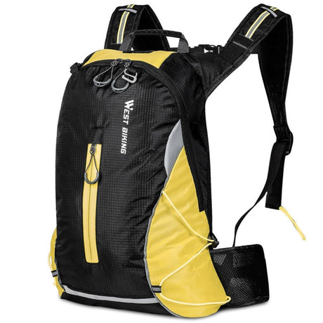 West Biking Sport Backpack (16L) - Black / Yellow