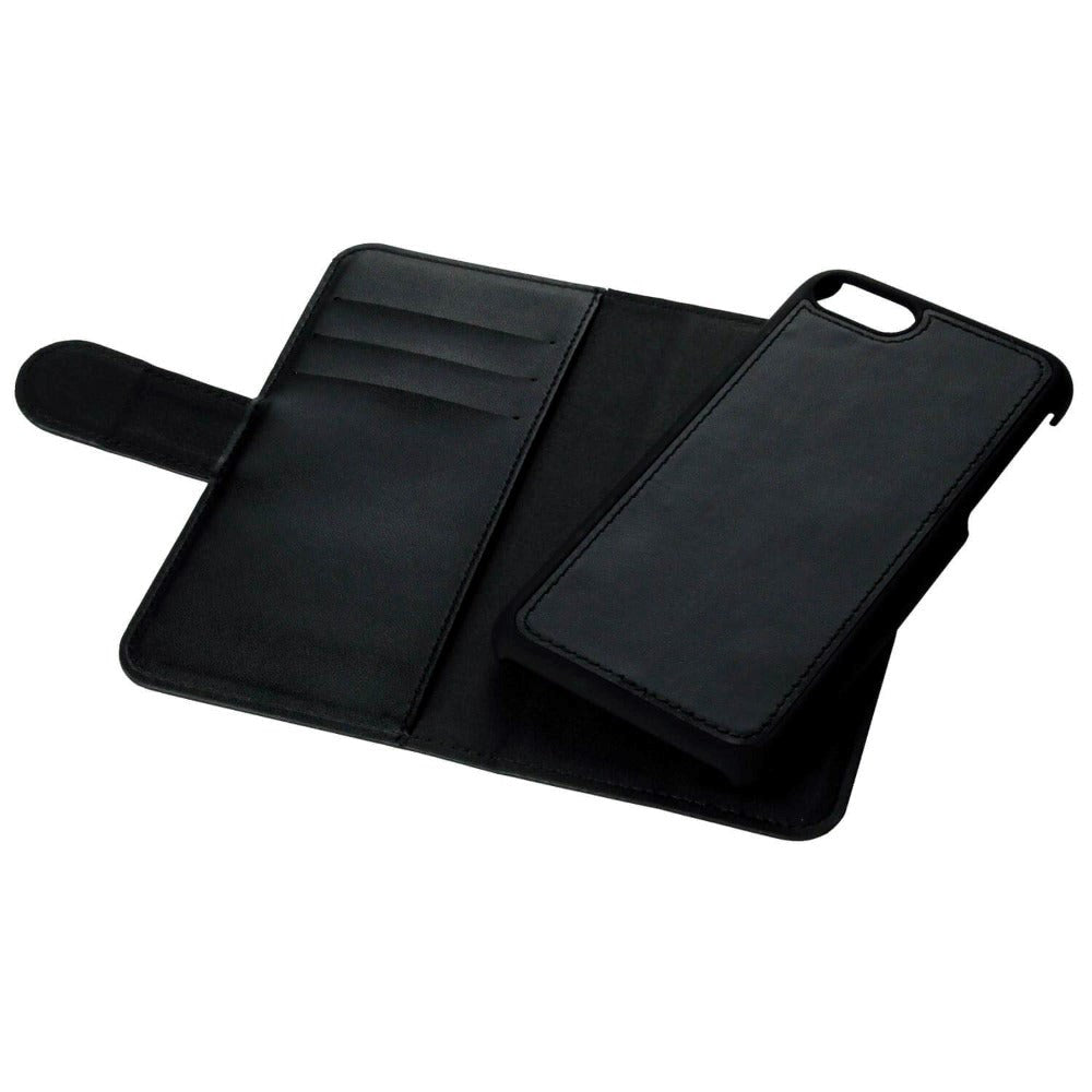 iPhone 6/7/8 Plus GEAR 2-in-1 Leather Wallet Case & Magnet - Black