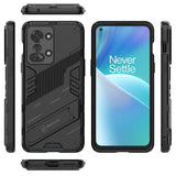 OnePlus Nord 2T (5G) Hybrid Tough Case with Kickstand - Black