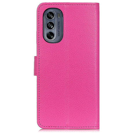 Motorola Moto G62 Leather Wallet Case & 3 Pockets - Rose