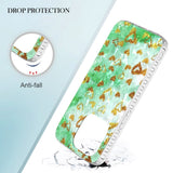 iPhone 14 Pro Flexible Plastic Cover - Gold Hearts