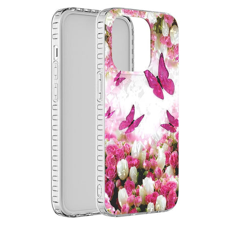 iPhone 14 Pro Flexible Plastic Case - Dancing Butterflies