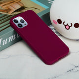 iPhone 14 Pro Silicone Case - Wine Red