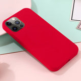 iPhone 14 Pro Max Silicone Case - MagSafe Compatible - Red