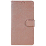 Oppo A76 / Realme 9i Leather Flip Case w. Wallet & Stand Function - Rose Gold