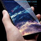 iPhone 14 Plus Case with Tempered Glass - White Planet