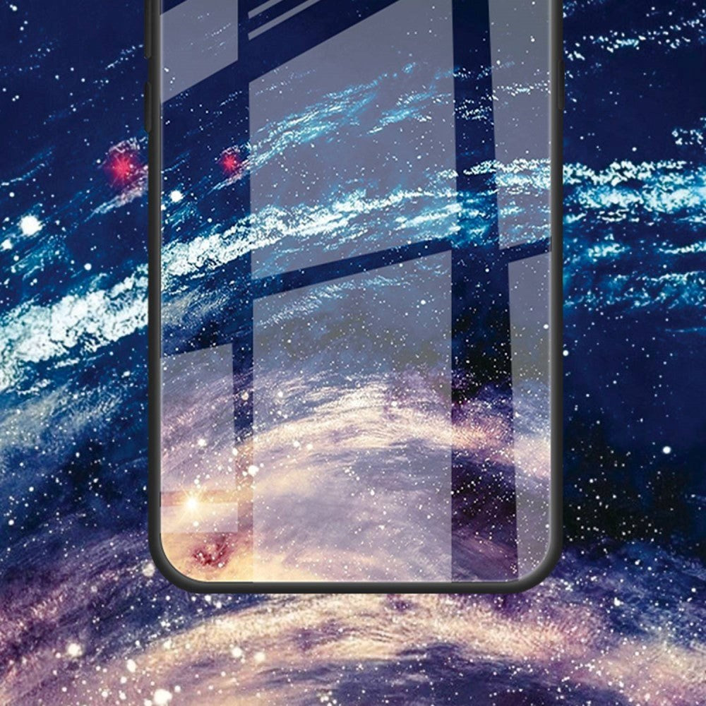 iPhone 14 Case with Tempered Glass Backside - Planet