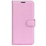 Xiaomi Poco F4 Litchi Leather Flip Cover w. Wallet - Pink