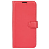 Xiaomi Poco F4 Litchi Leather Flip Cover w. Wallet - Red