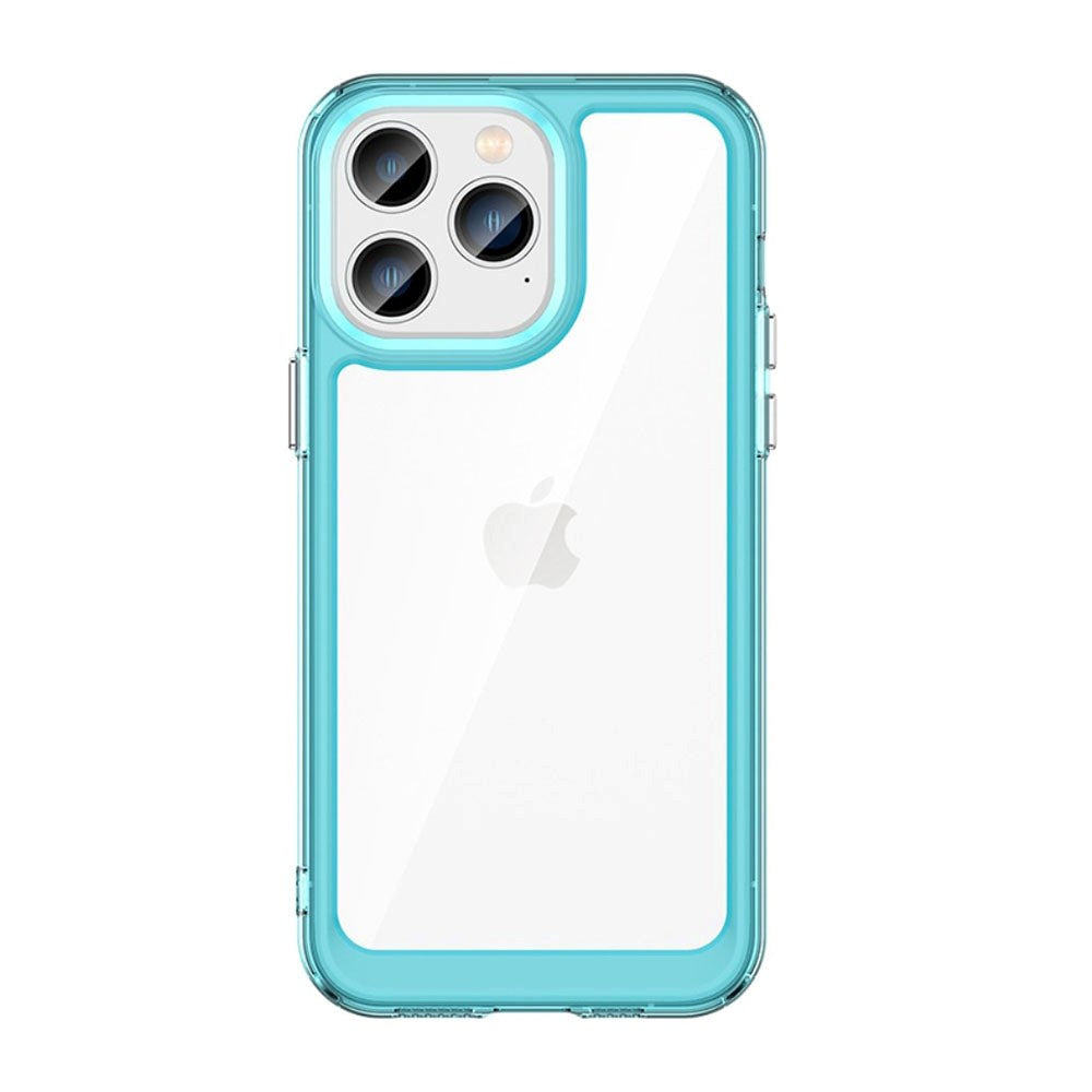 iPhone 14 Pro Acrylic Back Cover - Transparent / Transparent Blue