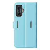 Xiaomi Poco F4 GT Litchi Leather Wallet Case - Light Blue