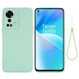 OnePlus Nord 2T (5G) Silicone Case w. Strap - Green