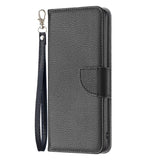 Nothing Phone (1) PU Leather Flip Case with Strap & Card Holder - Black