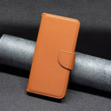 Nothing Phone (1) PU Leather Flip Case with Strap & Card Holder - Brown