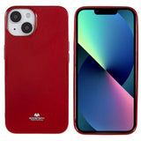 iPhone 14 Plus Mercury Goospery Flexible Plastic Case - Red