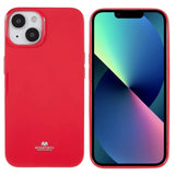 iPhone 14 Plus Mercury Goospery Flexible Plastic Case - Rose Red