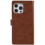 iPhone 14 Pro Max MERCURY GOOSPERY Mansoor Leather Cover w. Wallet - Brown