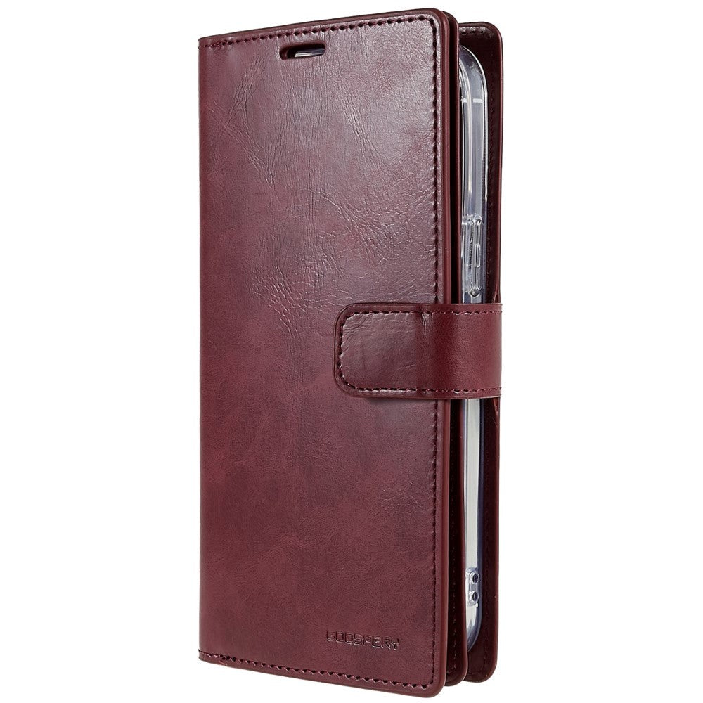 iPhone 14 Pro Max MERCURY GOOSPERY Mansoor Leather Cover w. Wallet - Wine Red