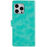 iPhone 14 Pro Max MERCURY GOOSPERY Mansoor Leather Cover w. Wallet - Cyan