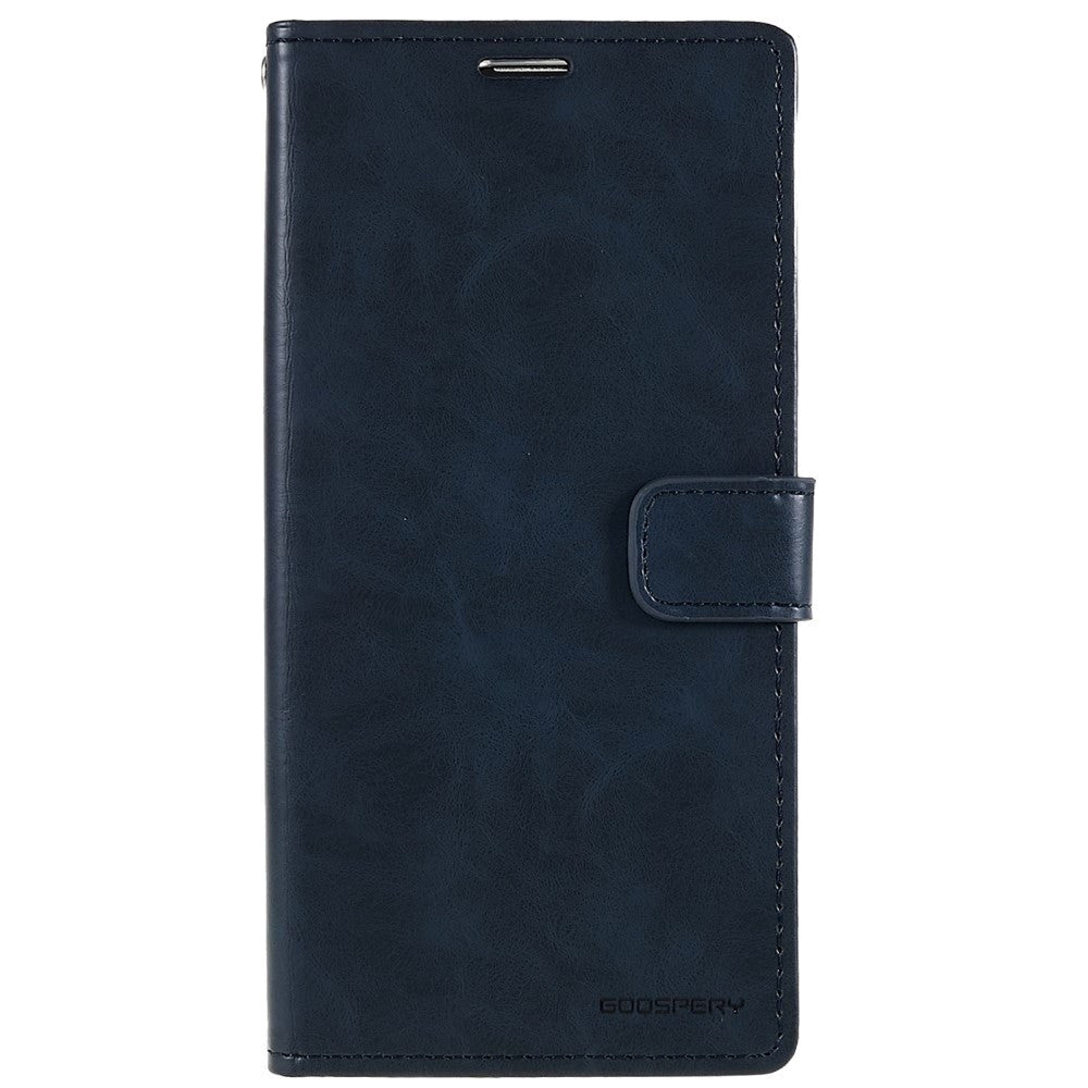 iPhone 14 Pro Max GOOSPERY Blue Moon Leather Wallet Case - Dark Blue