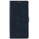 iPhone 14 Pro Max GOOSPERY Blue Moon Leather Wallet Case - Dark Blue