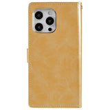 iPhone 14 Pro Max GOOSPERY Blue Moon Leather Wallet Case - Gold