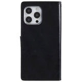 iPhone 14 Pro GOOSPERY Blue Moon Leather Wallet Case - Black