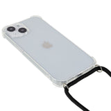 iPhone 14 Flexible Plastic Case with Hand Strap - Transparent