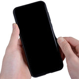 iPhone 14 Pro Max Hybrid Plastic Case with Carbon Design - Black