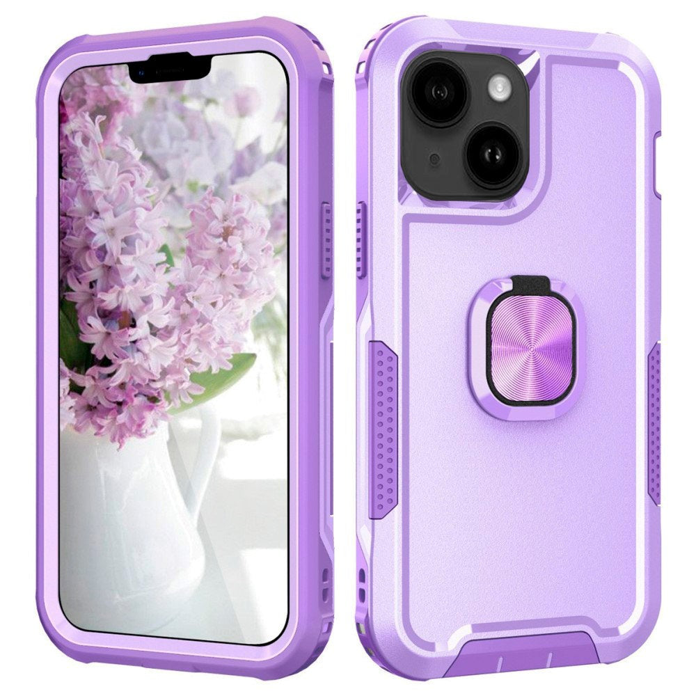 iPhone 14 Tough Case w. Magnetic Kickstand - Light Purple