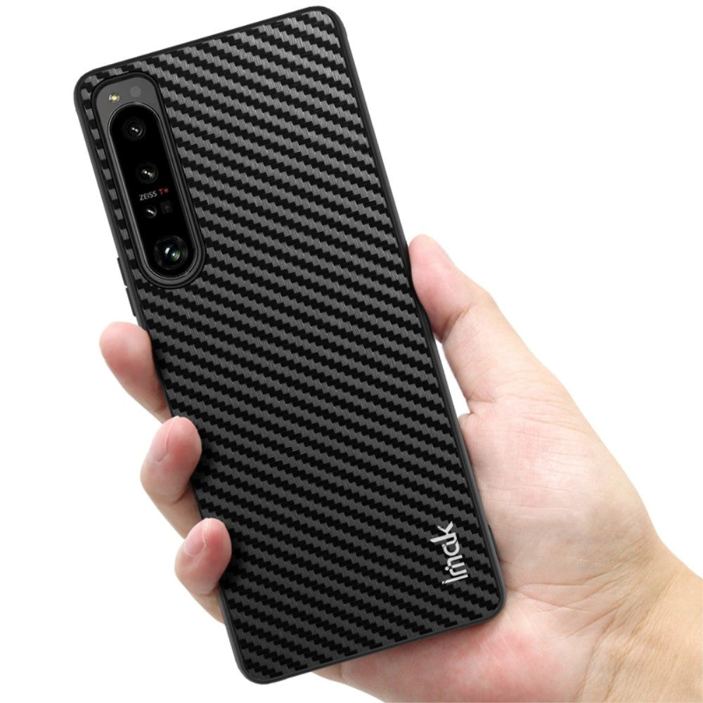 Sony Xperia 1 IV Carbon Back Cover IMAK LX-5 - Black