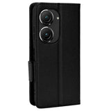 Asus Zenfone 10 / 9 Neutral Leather Wallet Case - Black