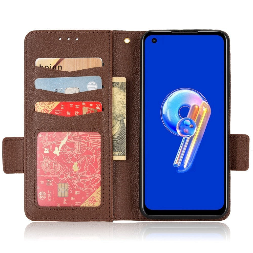 Asus Zenfone 10 / 9 Neutral Leather Wallet Case - Brown