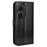 Asus Zenfone 10 / 9 Neutral Leather Wallet Case - Black