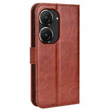 Asus Zenfone 10 / 9 Neutral Leather Wallet Case - Brown