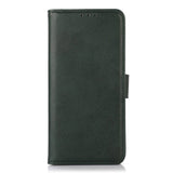 OnePlus 10T Leather Wallet Case & Magnetic Lock - Green