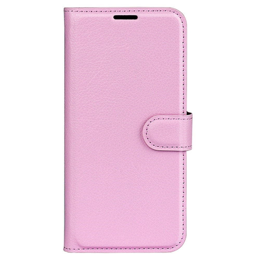 EIDERWOOD Motorola Edge 50 Ultra Litchi Leather Flip Case w. Wallet - Pink