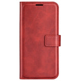 EIDERWOOD Sony Xperia 10 VI Faux Leather Flip Cover with Stand Function & Card Holder - Red