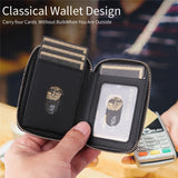 EIDERWOOD Magnetic Wallet / Card Holder with Zipper - MagSafe Compatible - Black