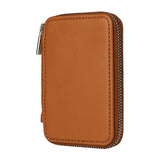 EIDERWOOD Magnetic Wallet / Card Holder with Zipper - MagSafe Compatible - Brown