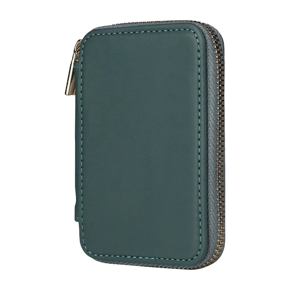 EIDERWOOD Magnetic Wallet / Card Holder with Zipper - MagSafe Compatible - Green