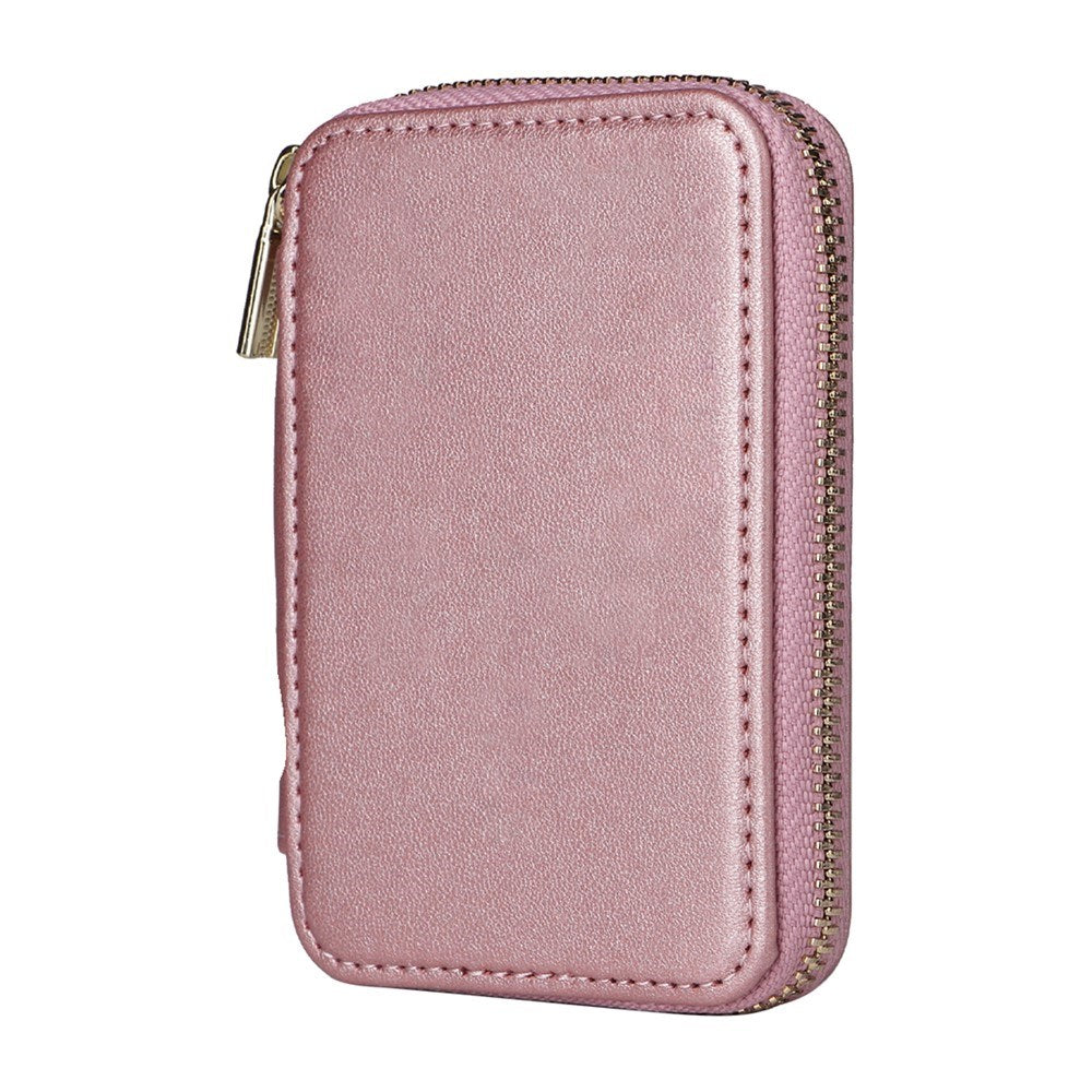 EIDERWOOD Magnetic Wallet / Card Holder with Zipper - MagSafe Compatible - Rose Gold