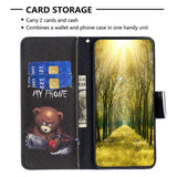 EIDERWOOD iPhone 16 Pro Leather Case w, Wallet & Print - "Don't Touch My Phone" - Bear