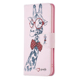 EIDERWOOD iPhone 16 Pro Leather Case w, Wallet & Print - Giraffe