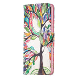 EIDERWOOD iPhone 16 Pro Leather Case w, Wallet & Print - Colorful Tree