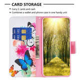 EIDERWOOD iPhone 16 Pro Leather Case w, Wallet & Print - Two Butterflies